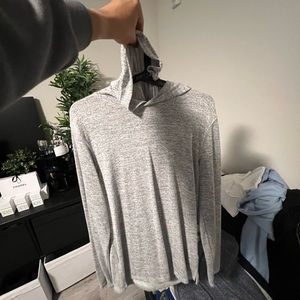 Long sleeve shirt with a hoodie